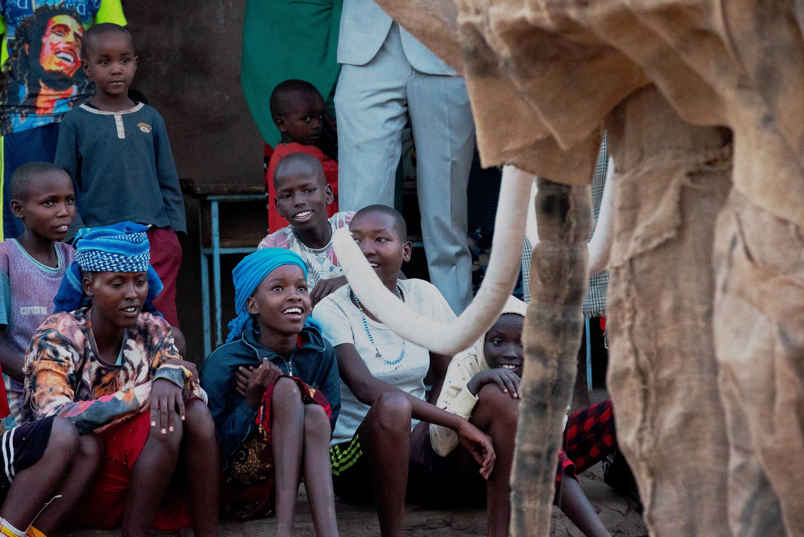 Community theatre in Lderkesi, Samburu