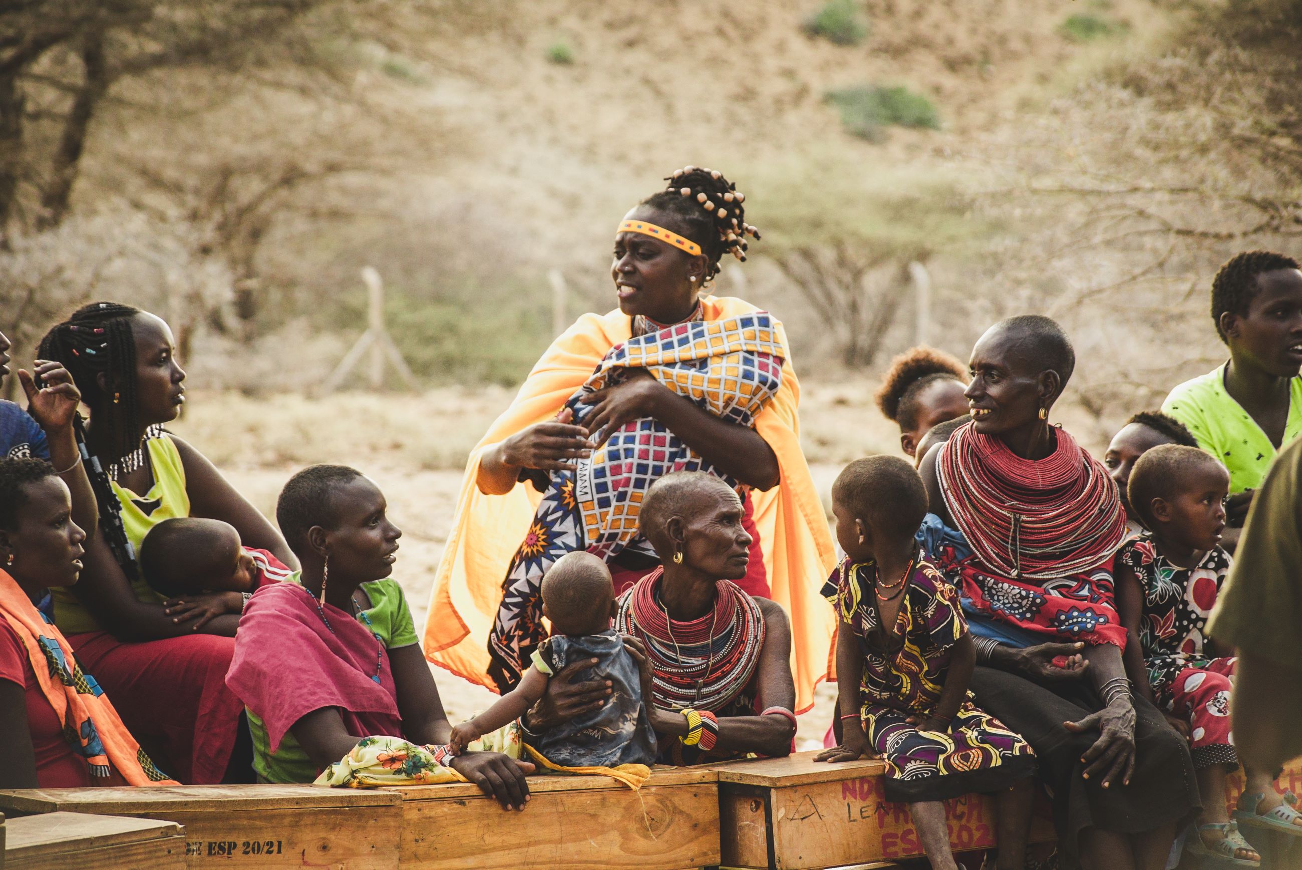 Community theatre in Donyo Nasipa, Samburu