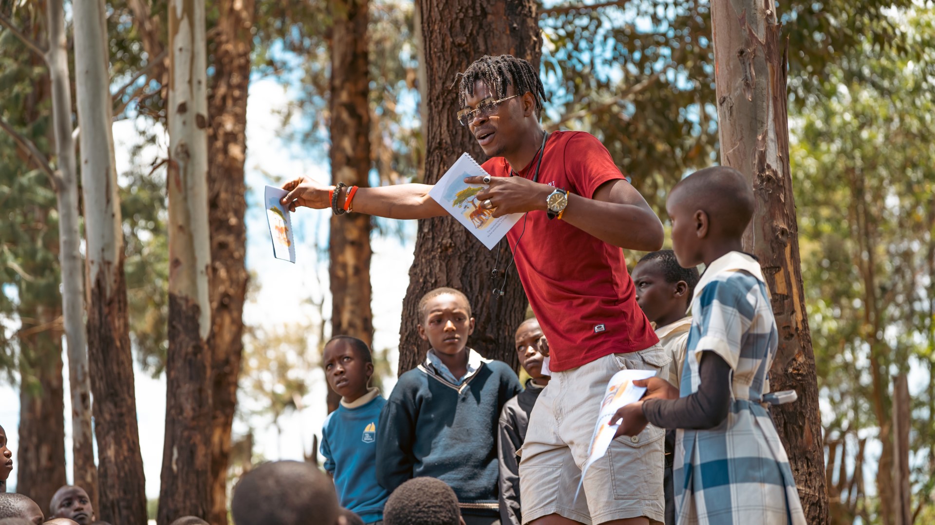 Theatre for education at Nkiria primary school